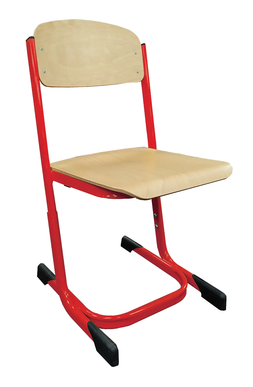 EDUARD židle student. stavitelná, velikost 4 - 6 RAL 3002 - červená